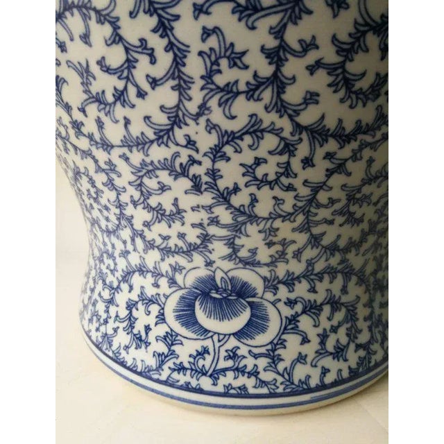 2020s Chinese Double Happiness Blue and White Porcelain Ginger Jar For Sale - Image 5 of 9