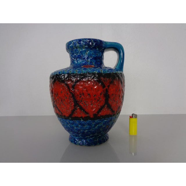 Pop Art 216-25 Ceramic Vase from Bay Keramik, Germany, 1970s For Sale - Image 3 of 18