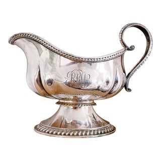 Antique Tiffany & Co Silver Plated Gravy Boat For Sale