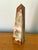 1970s Late 20th Century Neoclassical Solid Onyx Marble Green and Brown Obelisk For Sale - Image 5 of 8