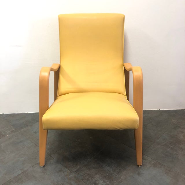 Mid-Century Yellow Thonet Bentwood Lounge Chair | Chairish (640 x 640 Pixel)