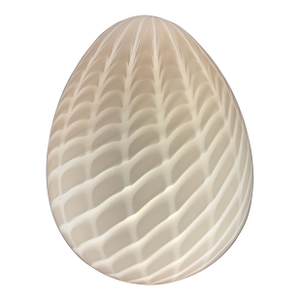 Mid Century Modern Italian Maestri Murano Glass XL Dragon Egg Lamp, Hand Blown