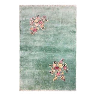 Antique Art Deco Chinese Rug, 3'1" X 5; For Sale