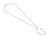 Tiffany and Co. Mid 20th Century Tiffany & Co. Frank Gehry Equus Diamond Pendant Necklace - 18k White Gold For Sale - Image 4 of 7