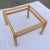 Ecru Late 20th Century Contemporary Ethan Allen Birch Base Thick Glass Top Coffee Table For Sale - Image 8 of 13