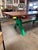 Green Custom Table With Vintage Hure Cast Iron Base and New Walnut Top For Sale - Image 8 of 8