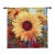 Sunflower Loom Woven Tapestry - 94 X 94 Cm (3'1" X 3'1") - Requires Rod Size 2 For Sale