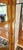 1920s Victorian Golden Tiger Oak Curio Curved 3 Bow Front For Sale - Image 15 of 18