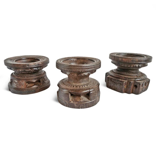 Vintage Carved Wood Seed Sorter For Sale - Image 4 of 5