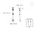 Modern 1.02ct Sapphire Aquamarine Diamond Linear Drop Earrings in 14k Gold- A Pair For Sale - Image 9 of 13