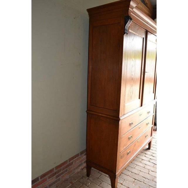 Antique Dutch Oak Cabinet, 19th Century For Sale - Image 8 of 10