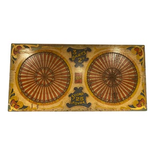 Monumental Antique Folk Art Carnival Double Target Game Board For Sale