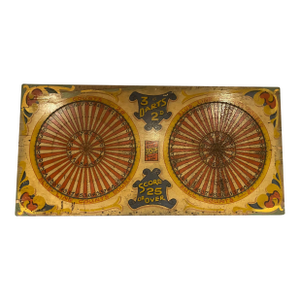 Monumental Antique Folk Art Carnival Double Target Game Board