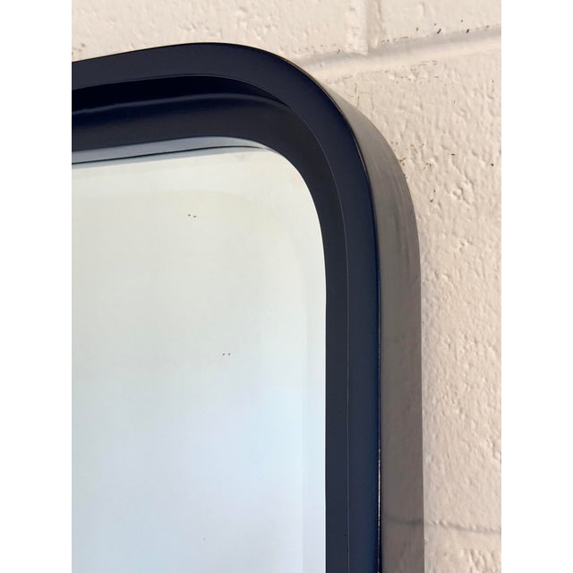 1970s Blue Lacquered Wooden Mirrors, 1970s, Set of 2 For Sale - Image 5 of 9