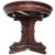This Antique Marble Top Carved Oak Round Table, made in Belgium, is a stunning piece of furniture for any room,...