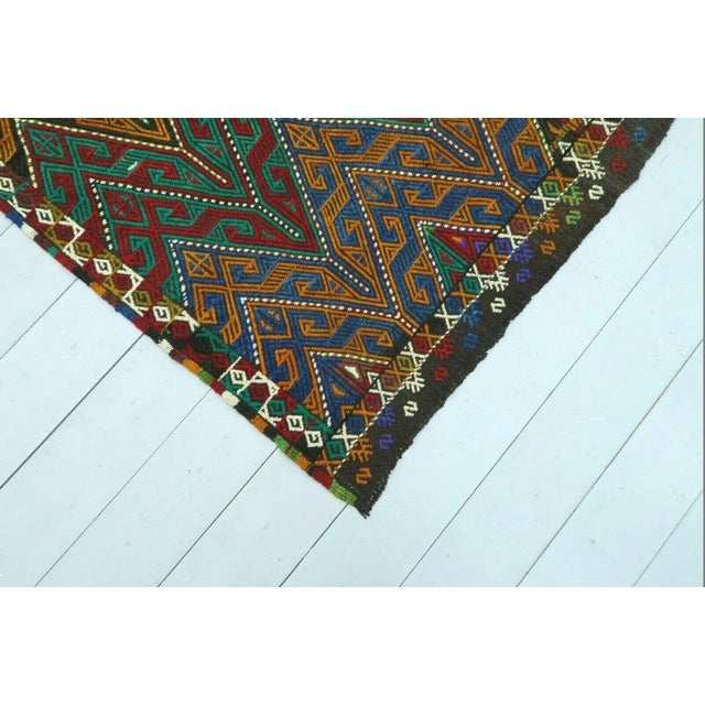 1960s Vintage Nomadic Kilim Rug - 43"x59" For Sale - Image 10 of 12