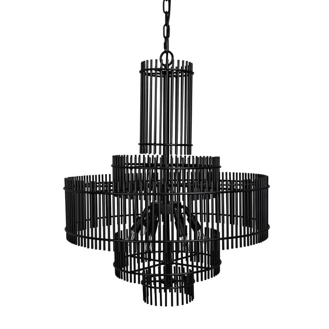 Mid-Century Modern NOIR Ghost Chandelier For Sale - Image 3 of 6