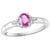 Pink Sapphire and Diamond 14 Karat White Gold Ring, Estate Size 6.5 For Sale - Image 15 of 18