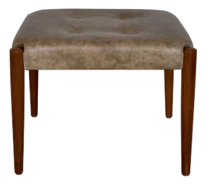 Danish Teak & Leather Stool