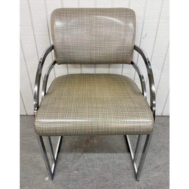 Mid-Century Modern Chrome Dining Chairs - Set of 4 For Sale - Image 4 of 7