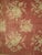 Exquisite Vintage Turkish rug with an all over floral design and border in rose and khaki. 6'1'' x 13'4''