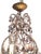 Gold Vintage Gilded Metal Murano Glass Drop Chandelier, 1940s For Sale - Image 8 of 18