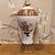 Chinese Vintage Chinese Cloisonné Meiping Vase | White Ground Phoenix & Peony Motif With Stand For Sale - Image 3 of 10