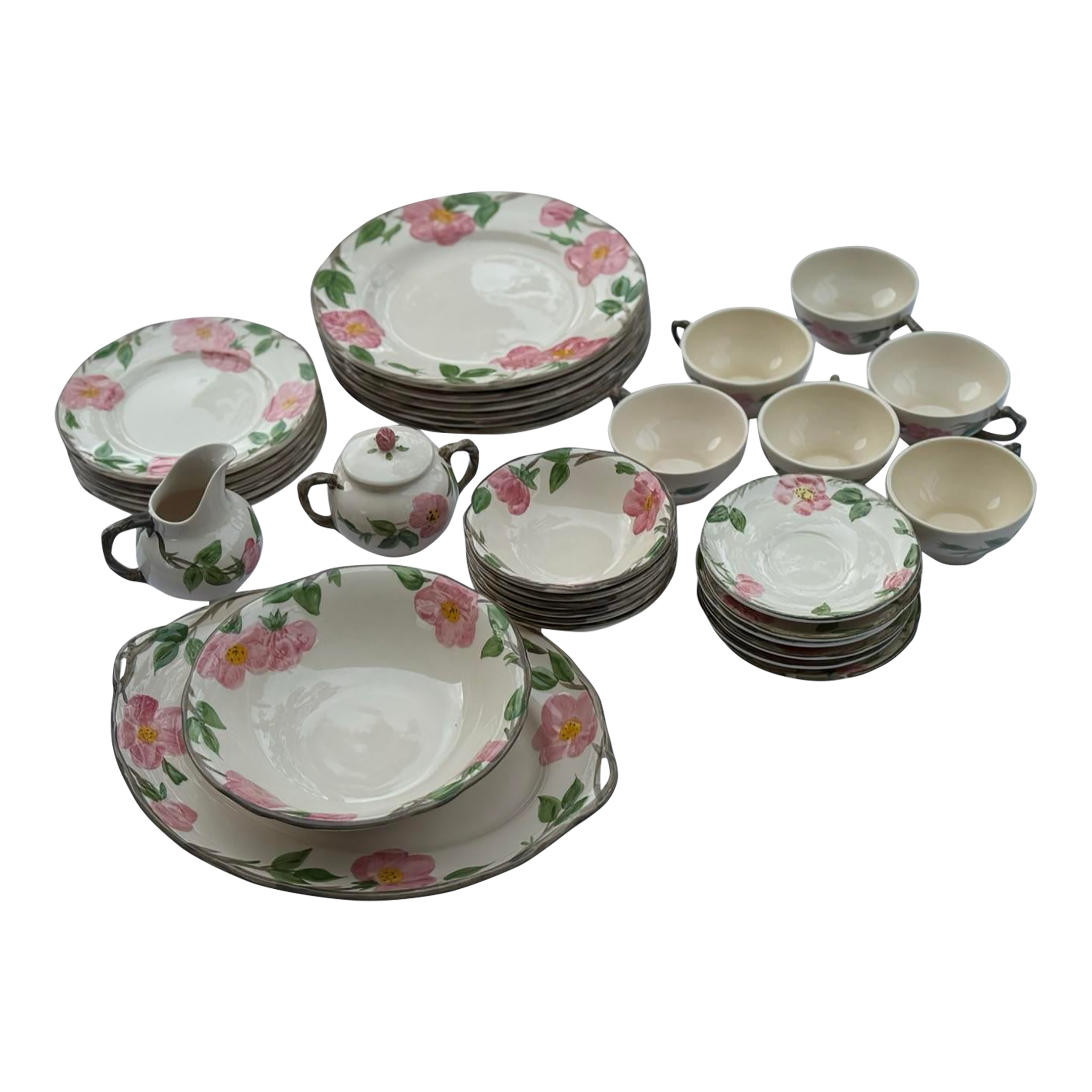 Franciscan Desert Rose Dinnerware- Set of 6 | Chairish