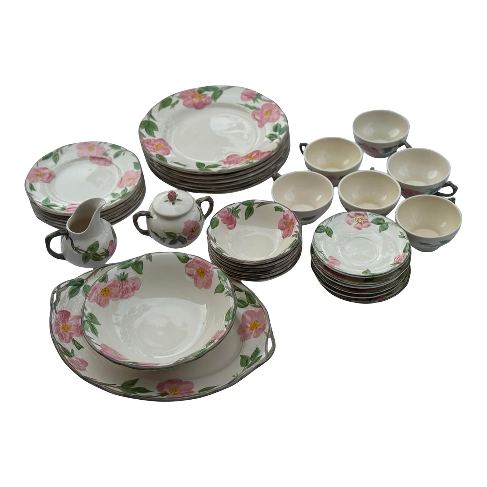 Franciscan Desert Rose Dinnerware- Set of 6 | Chairish
