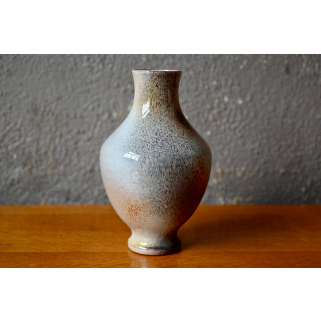 Ceramic Speckled Gray Vase from Ernenwein, France, 1960s For Sale - Image 7 of 7