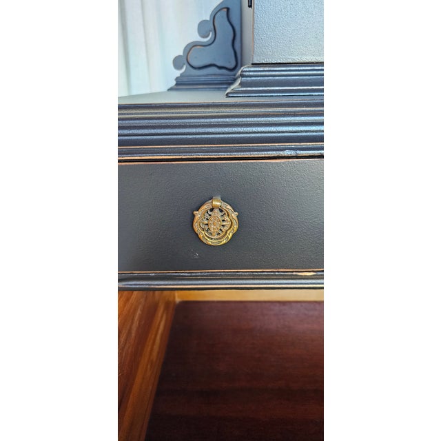 Circa 1930's Chest of Drawers, Ebonized, Distressed Dresser For Sale - Image 16 of 17