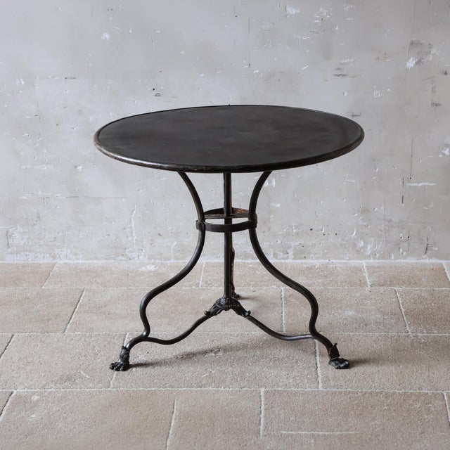 19th Century French Cast Iron Bistro Table with Claw Feet from Arras, 1890s For Sale - Image 11 of 11