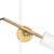 Stav Two Arms Floor Lamp in White Brass by Johan Carpner for Konsthantverk For Sale - Image 4 of 7