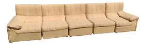 Sofa Baia Mode with 5 Modules in Citterio and Nava Beige Fabric by Antonio Citterio for B&b, 1970s