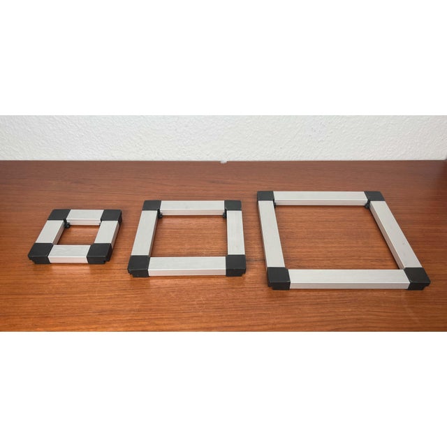 Postmodern Danish Trivet Coasters by Jorgen Meldgaard for Menu, 1980s, Set of 3 For Sale - Image 6 of 14