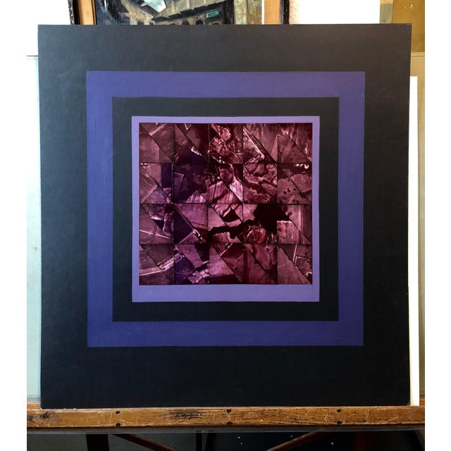 Vera Simons, Mauve Earth Shine Photo Mosaic Collage Photograph, Female Aviator Feminist Art, 1979 For Sale In Miami - Image 6 of 6