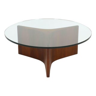 Danish Modern Walnut Coffee Table For Sale