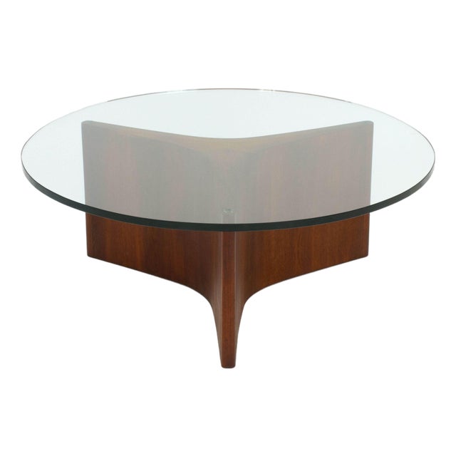 Danish Modern Walnut Coffee Table For Sale