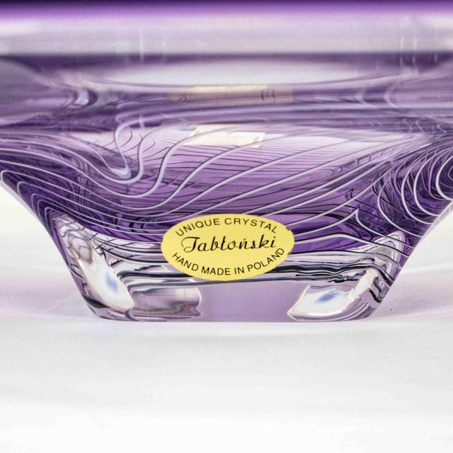 This unique, beautiful bowl by Adam Jablonski is an absolute collector's item. Made from high-quality neodymium glass and...