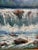 Mid 20th Century Large 39" Vintage W. Chapman Mountain Oil – Heavy Texture For Sale - Image 9 of 11