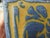 Rare Grueby Pottery 6" X 6" Fiddler Tile in Blue and Yellow Glazes 1905 For Sale - Image 9 of 12