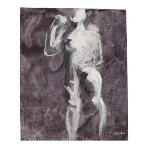 Martha Holden "Modern Man" Contemporary Figurative Male Nude Painting.