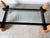 1980s Italian Postmodern Sculptural Turned Wood & Glass Two-Tier Rectangular Coffee Table For Sale - Image 11 of 17