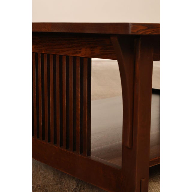 Stickley Mission Collection Oak Cocktail Table For Sale - Image 15 of 18