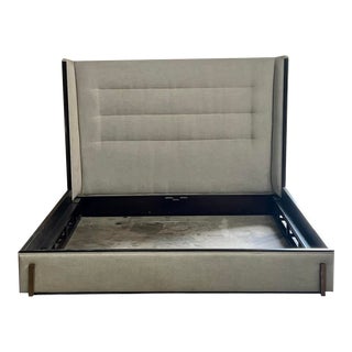 Theodore Alexander Michael Berman Brougham Tufted King Upholstered Bed For Sale