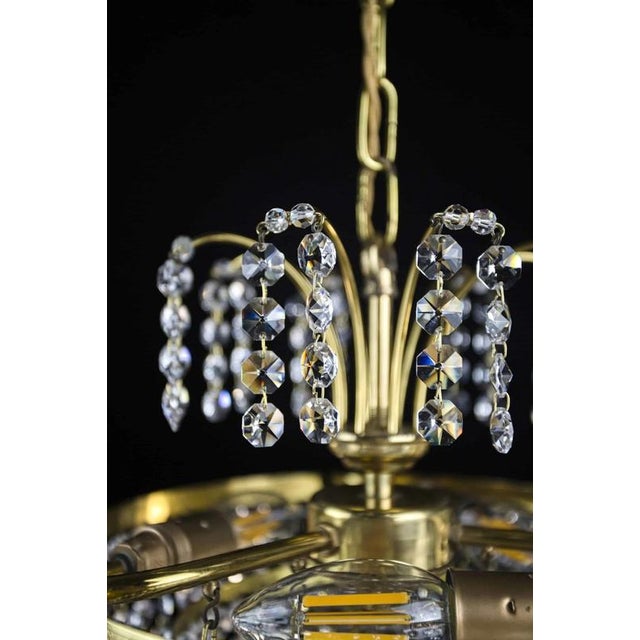 Small Chandelier with Cascading Trimmings For Sale - Image 3 of 6