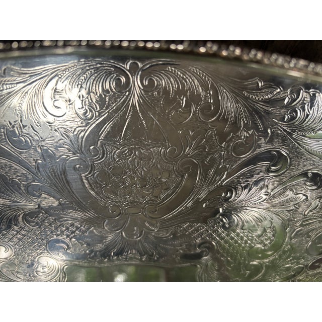 Sheffield Silver Plate Reticulated Gallery Tray For Sale In Philadelphia - Image 6 of 9