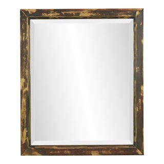 Handcrafted Copper Bevel Art Wall Mirror For Sale