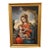 20th Century Oil on Canvas Cuzco School Signed Framed Madonna With Child For Sale