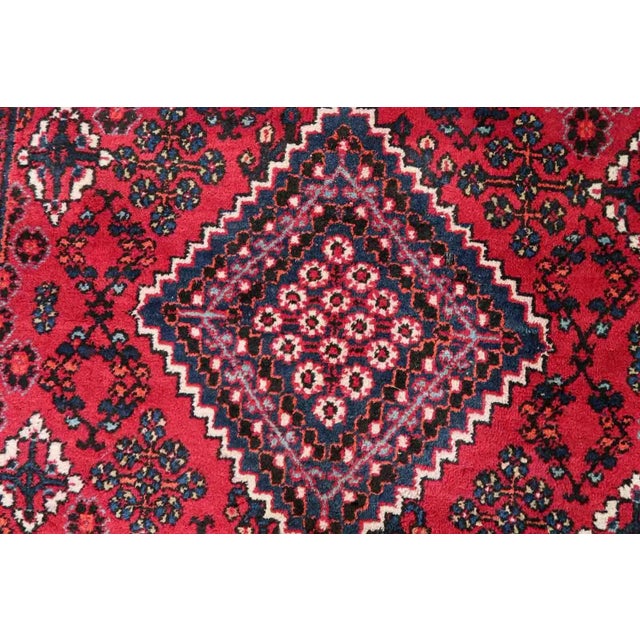 1970s 1970s Handmade Vintage Persian Hamadan Rug 4.4' X 6.7' For Sale - Image 5 of 13